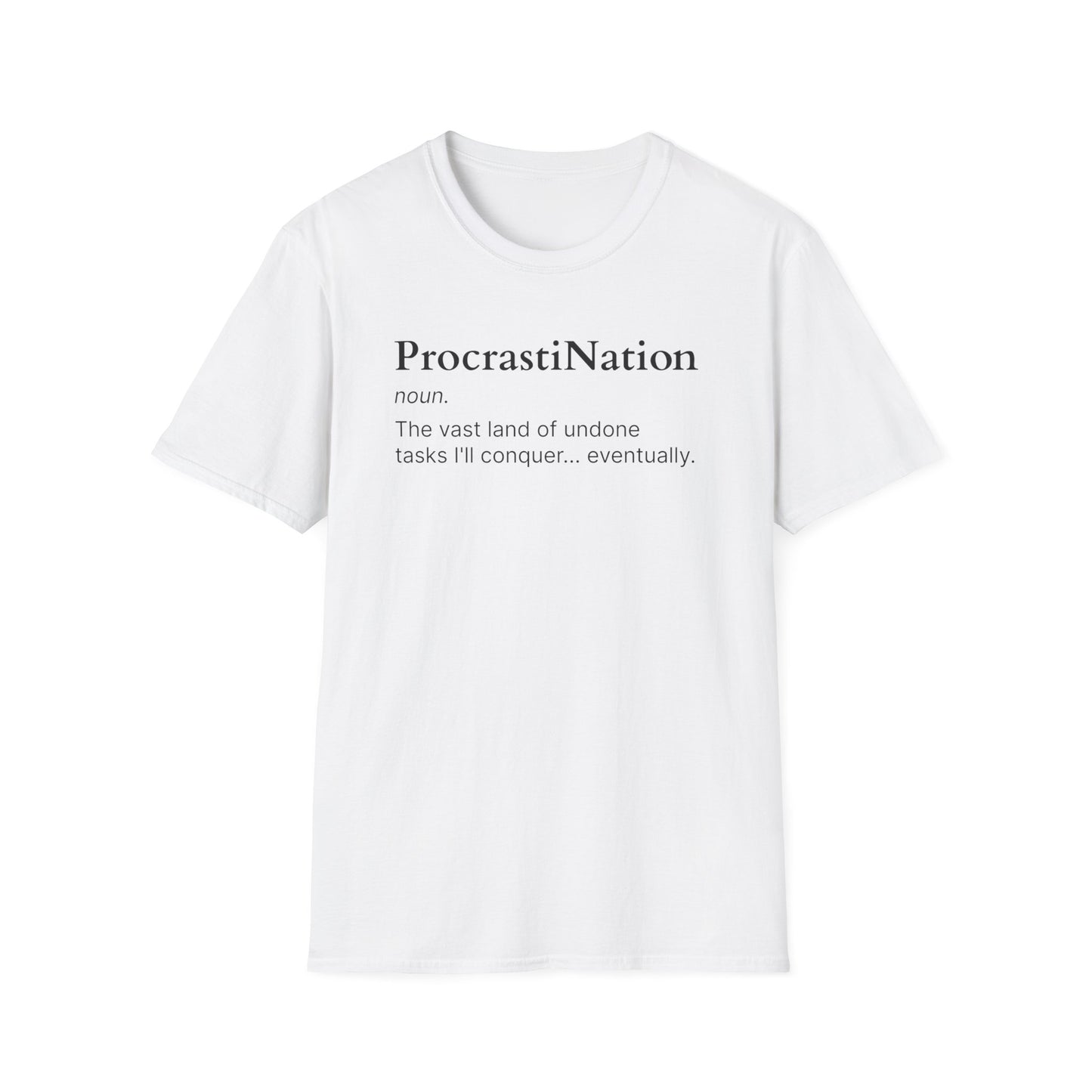 ProcastiNation Unisex Softstyle T-Shirt