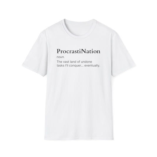 ProcastiNation Unisex Softstyle T-Shirt