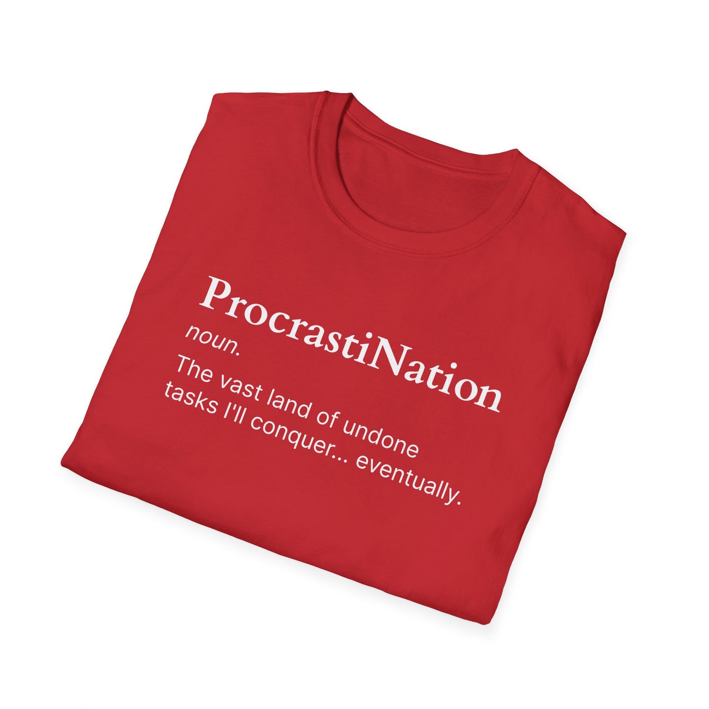 ProcastiNation Unisex Softstyle T-Shirt