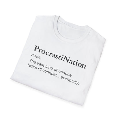 ProcastiNation Unisex Softstyle T-Shirt