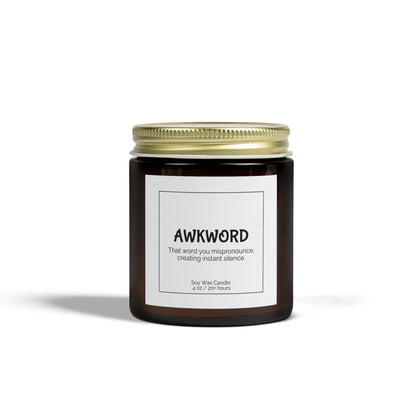 Awkword Scented Coconut Apricot Candles