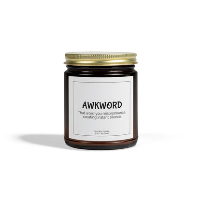 Awkword Scented Coconut Apricot Candles