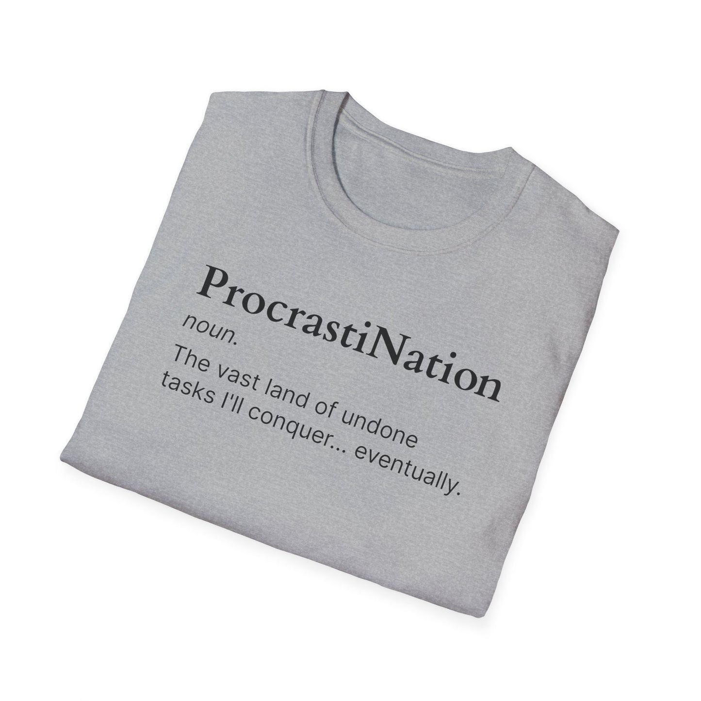 ProcastiNation Unisex Softstyle T-Shirt